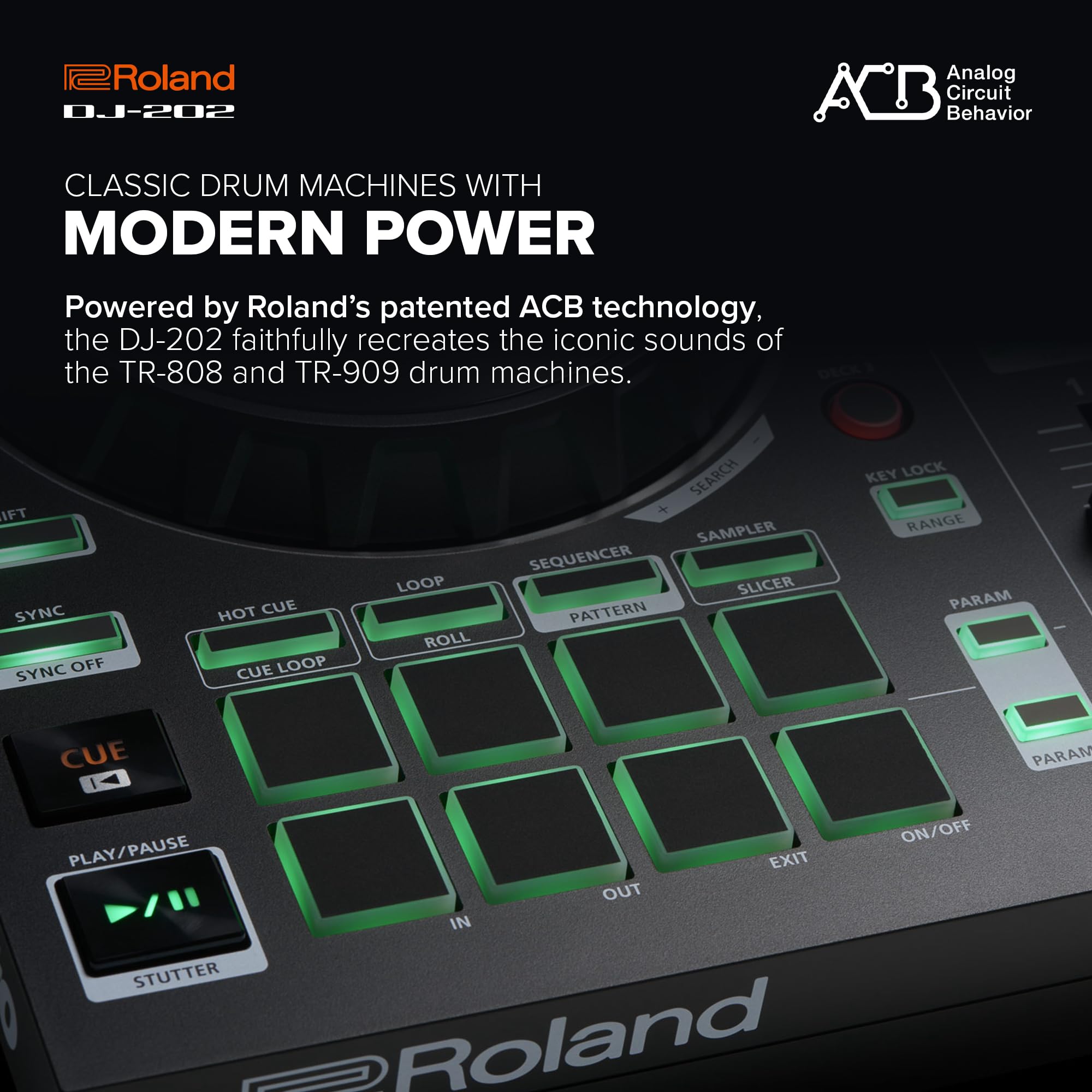Roland　DJ-202 ROLAND DJ-202 CONTROLLER - Play De Record